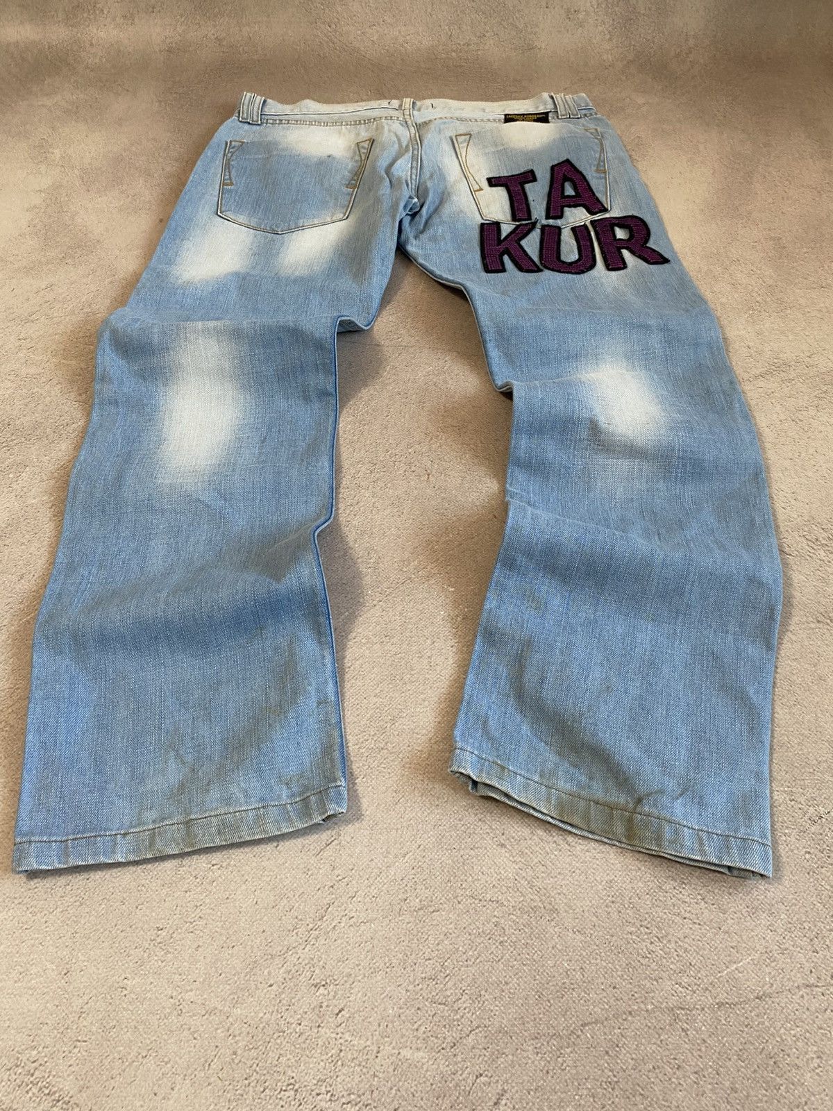 Japanese Brand Baggy Faded Pants If Six Was Nine style y2k jeans Size US 33 - 1 Thumbnail