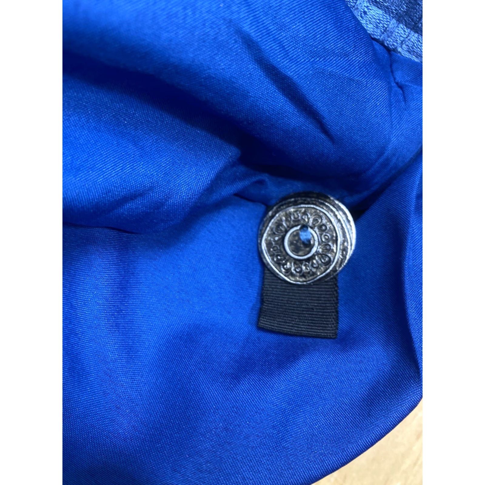 Vintage Indigo Moon Jacket Womens L Blue Floral Casual Button - 7505 Size L / US 10 / IT 46 - 7 Thumbnail