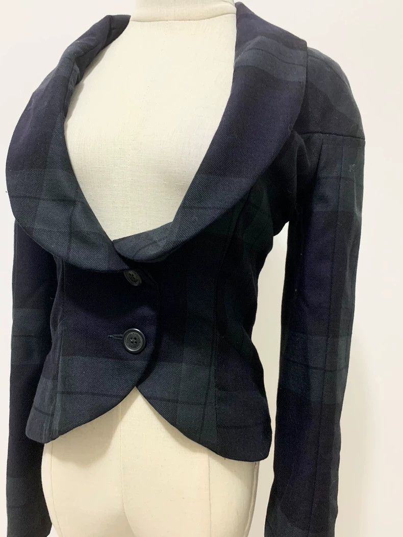 Vivienne Westwood Vivienne Westwood Blue and green plaid brooch collar suit Size XS / US 0-2 / IT 36-38 - 5 Thumbnail