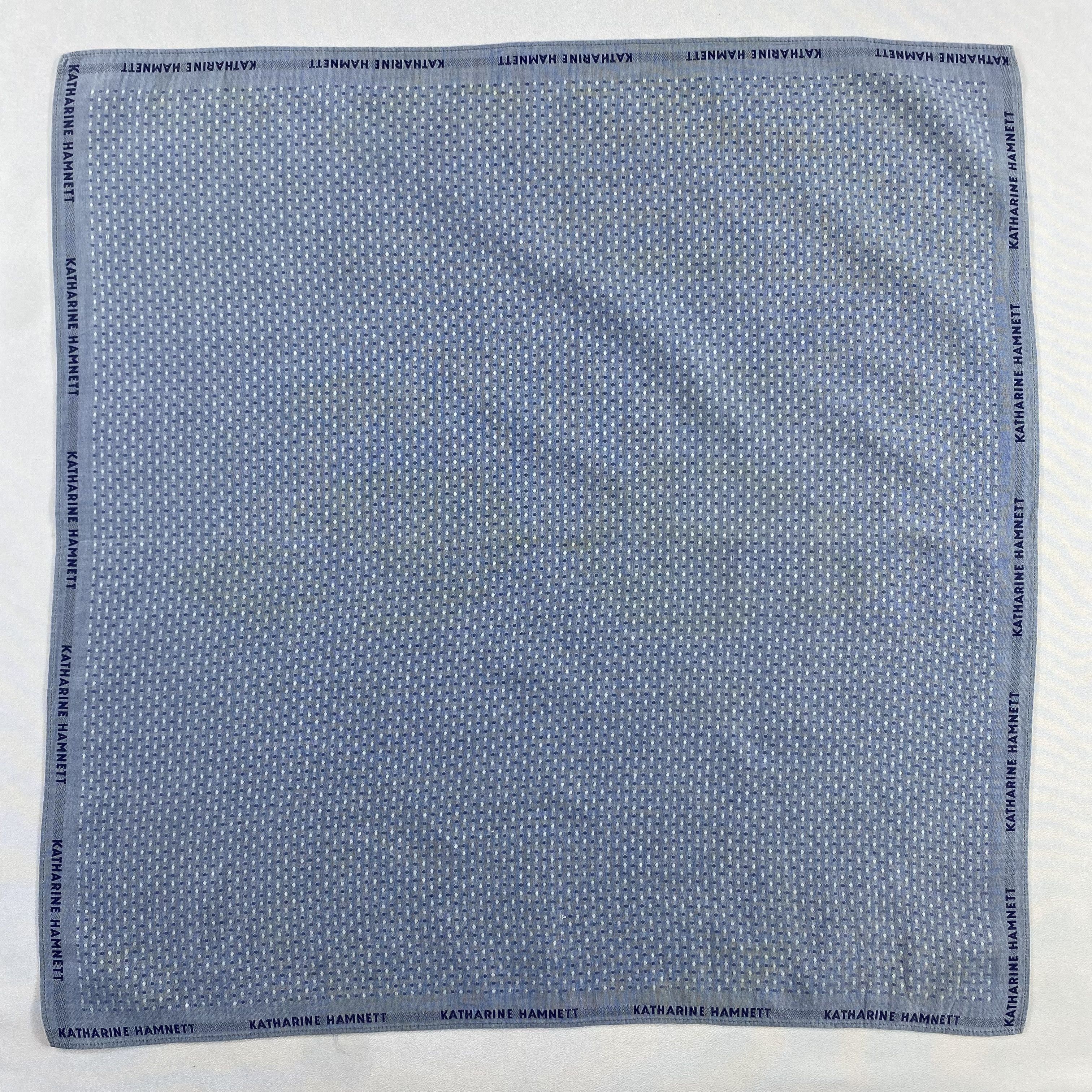 Katharine Hamnett London × Vintage Katharine Hamnett Bandana/ Handkerchief / Neckerchief-P920 Size ONE SIZE - 1 Thumbnail