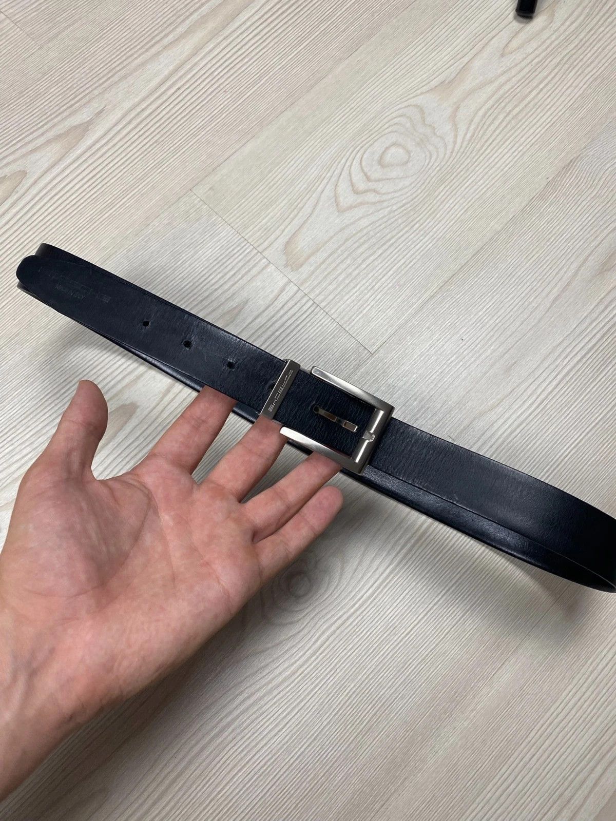 Porsche Design Porsche Design Black Belt Hook Adjustable Learher 110cm Size ONE SIZE - 1 Thumbnail