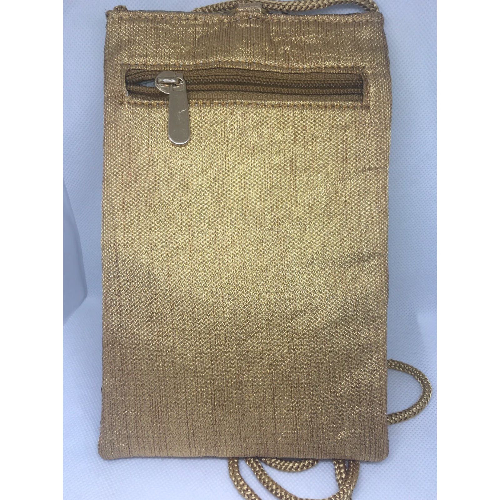 Etro VINTAGE Metro Gold Embroidered and Sequin Crossbody Bag with Belt Clip 7.5 x 5" Size ONE SIZE - 5 Thumbnail