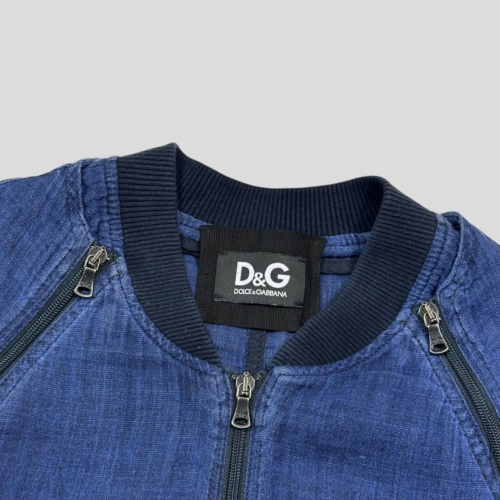 D.Gnak By Kang.D D&G 00’s Flax Multi-Zip Parachute Bomber Jacket - M Size US M / EU 48-50 / 2 - 2 Thumbnail