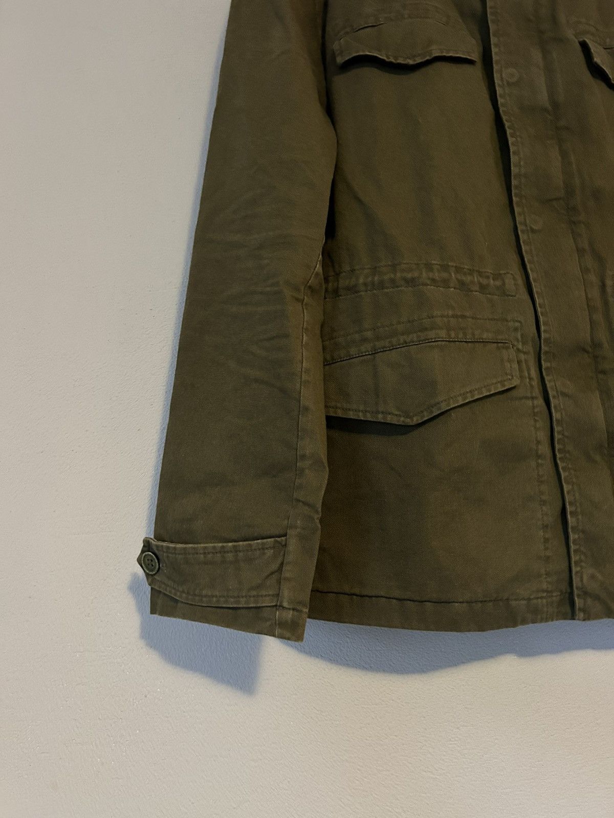 Saint Laurent Paris Saint Laurent Military Hooded Jacket with Embroidered Patch Size US M / EU 48-50 / 2 - 6 Thumbnail