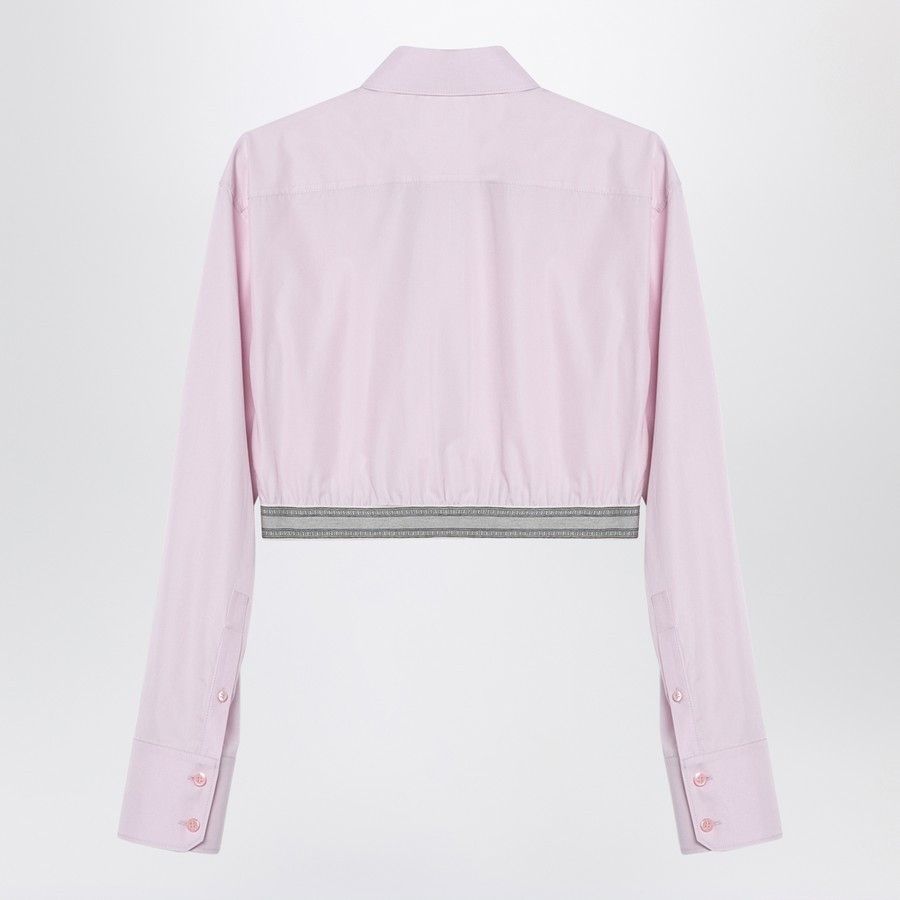 Loewe o1d2blof0824 Short Cotton Shirt in Light Pink Size M / US 6-8 / IT 42-44 - 2 Thumbnail