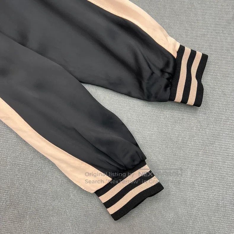 Saint Laurent Paris Saint Laurent Paris Black and pink color-block silk baseba Size XXS / US 00 / IT 34 - 5 Thumbnail