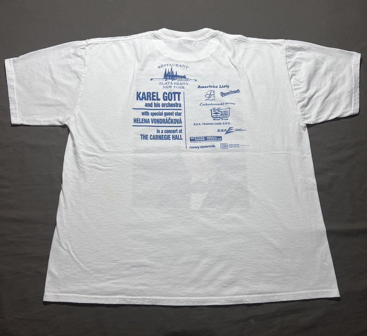 Band Tees Vintage Karel Gott Helena Vondrackova Tee Orchestra Pop Size US XL / EU 56 / 4 - 6 Thumbnail