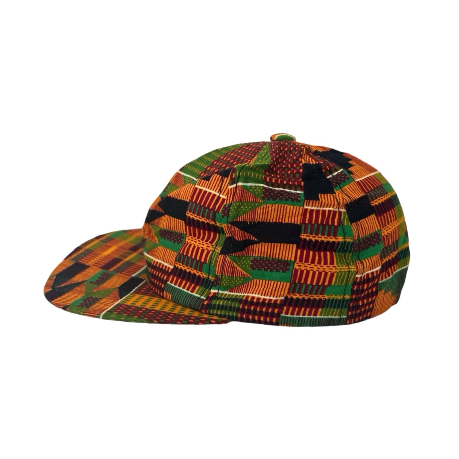 Vintage VINTAGE Africa Kente Baseball Snapback Hat Cap Adult OSFA Orange 90s Twill Deadstock NWOT Adjustable Snap Back Men Boys Girls OsFA? Size ONE SIZE - 2 Thumbnail