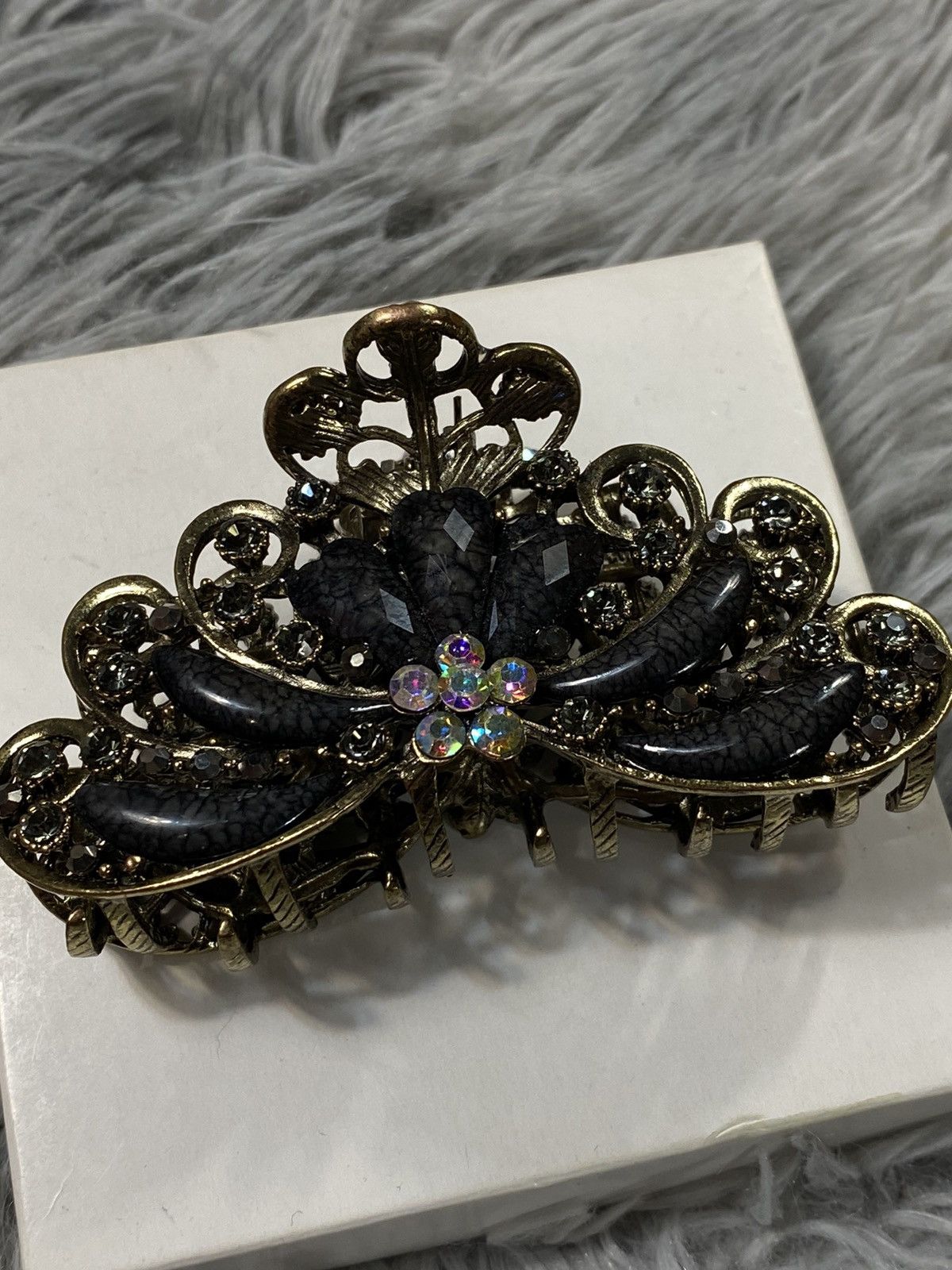 Vintage Vintage Ornate Hair Clip with Crystals | Japanese Brand Size ONE SIZE - 9 Thumbnail