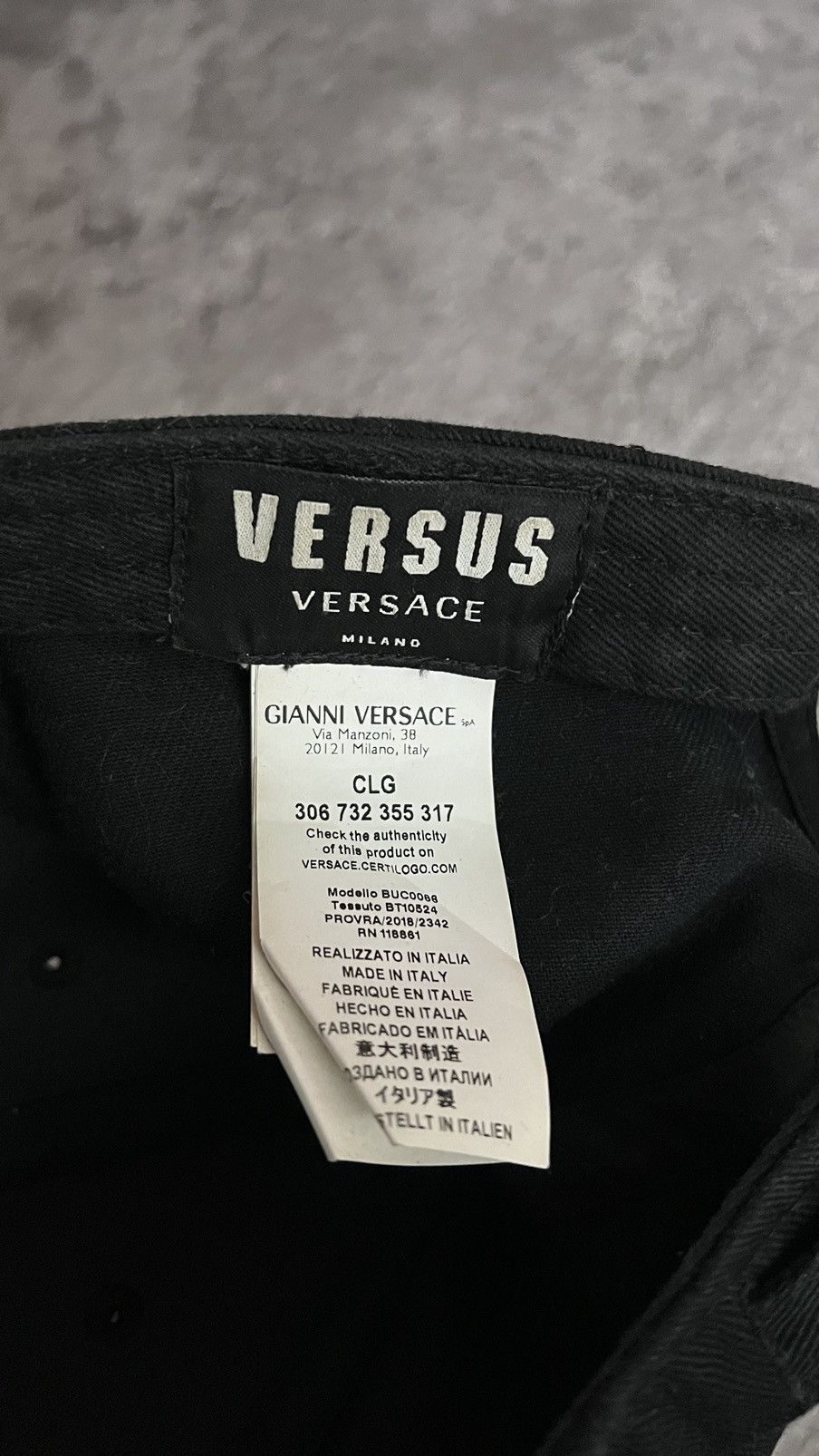 Versace × Versus Versace Rare Versace Versus big logo embroidered hat Size ONE SIZE - 3 Thumbnail
