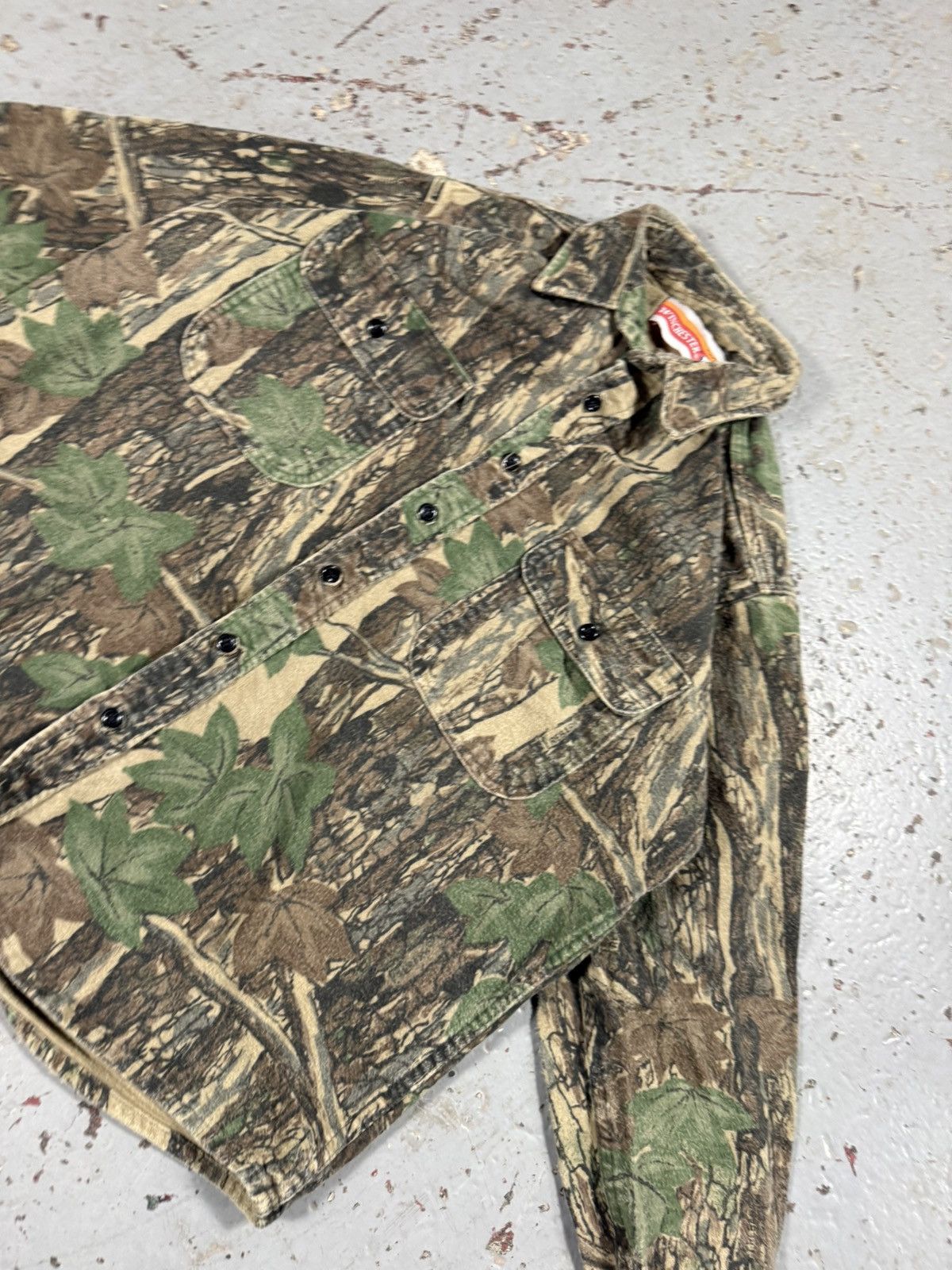 Winchester Crazy Rare Vintage Winchester Realtree Button Up Jacket Size US L / EU 52-54 / 3 - 3 Thumbnail
