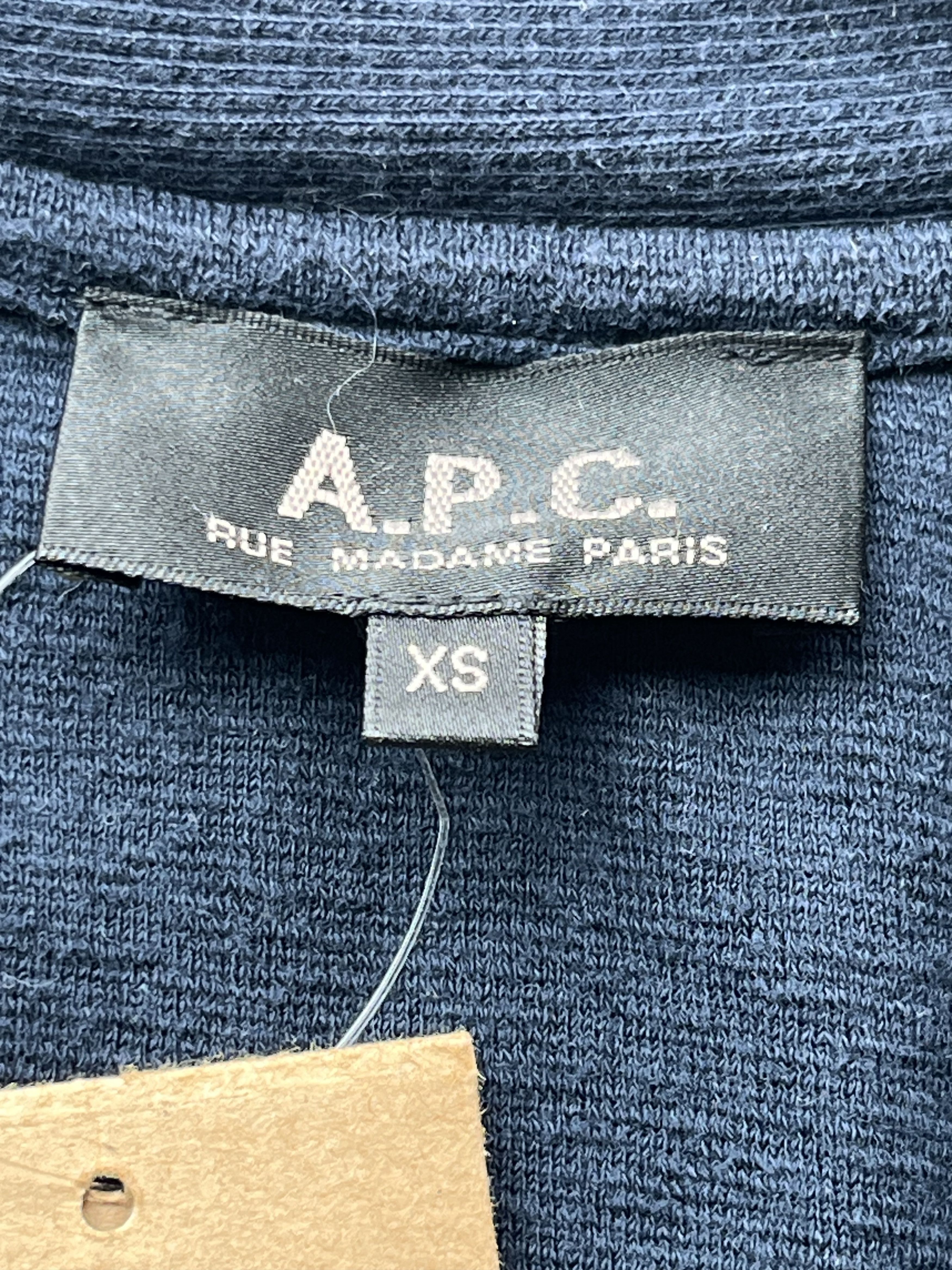A.P.C. A.P.C. France Mens Japan Made Cotton Terry Cardigan Sweater Size US S / EU 44-46 / 1 - 2 Thumbnail