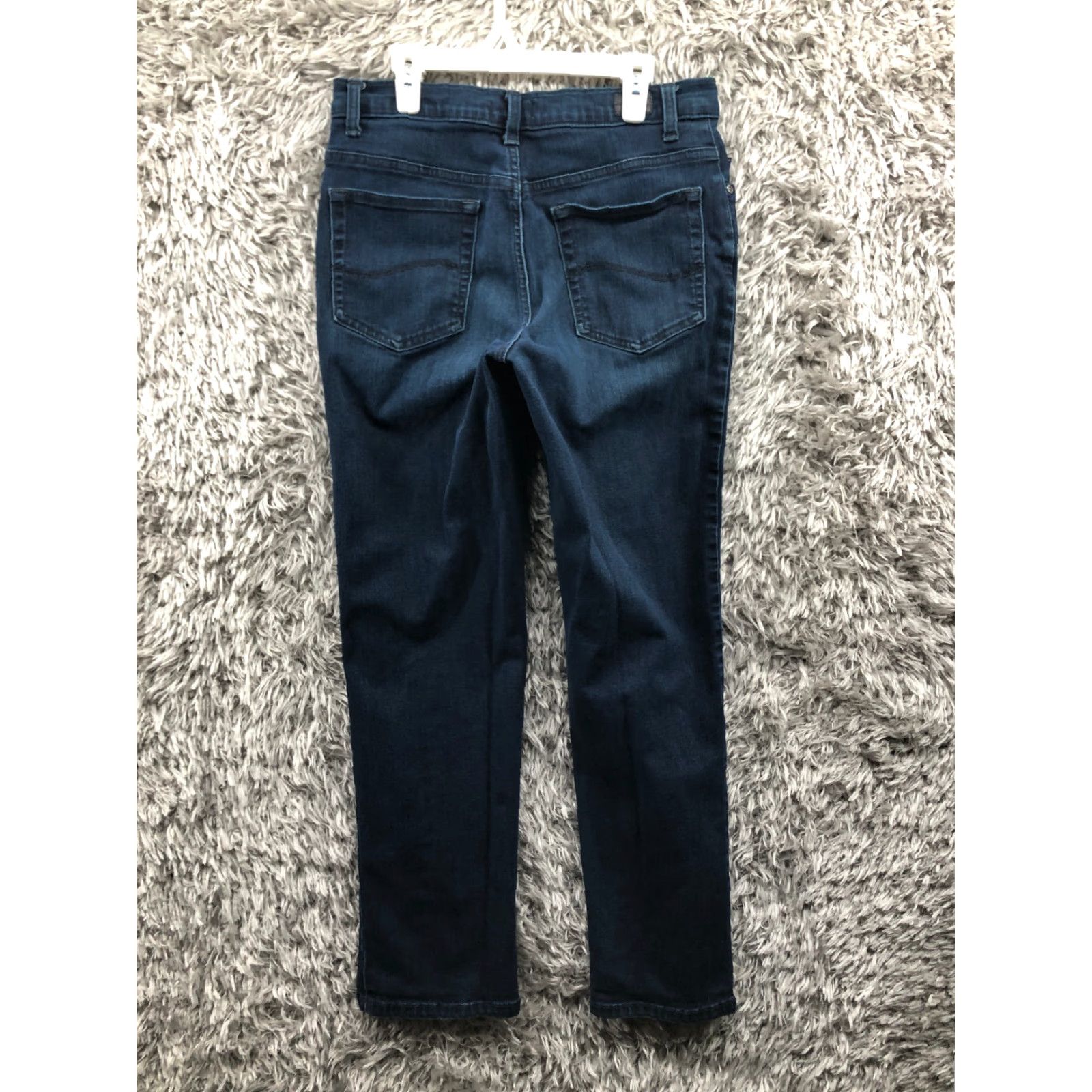 Lee Lee Jeans Womens 6 Jeans Mid Rise Dark Wash Blue Denim Straight Leg Relaxed Fit Womens Lee Jeans Size 28" / US 6 / IT 42 - 5 Thumbnail