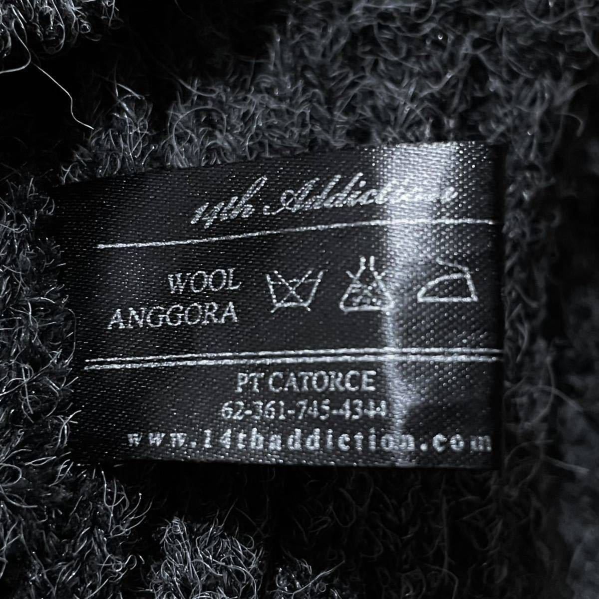 14th Addiction 14th addiction wool crest beanie Size ONE SIZE - 3 Thumbnail