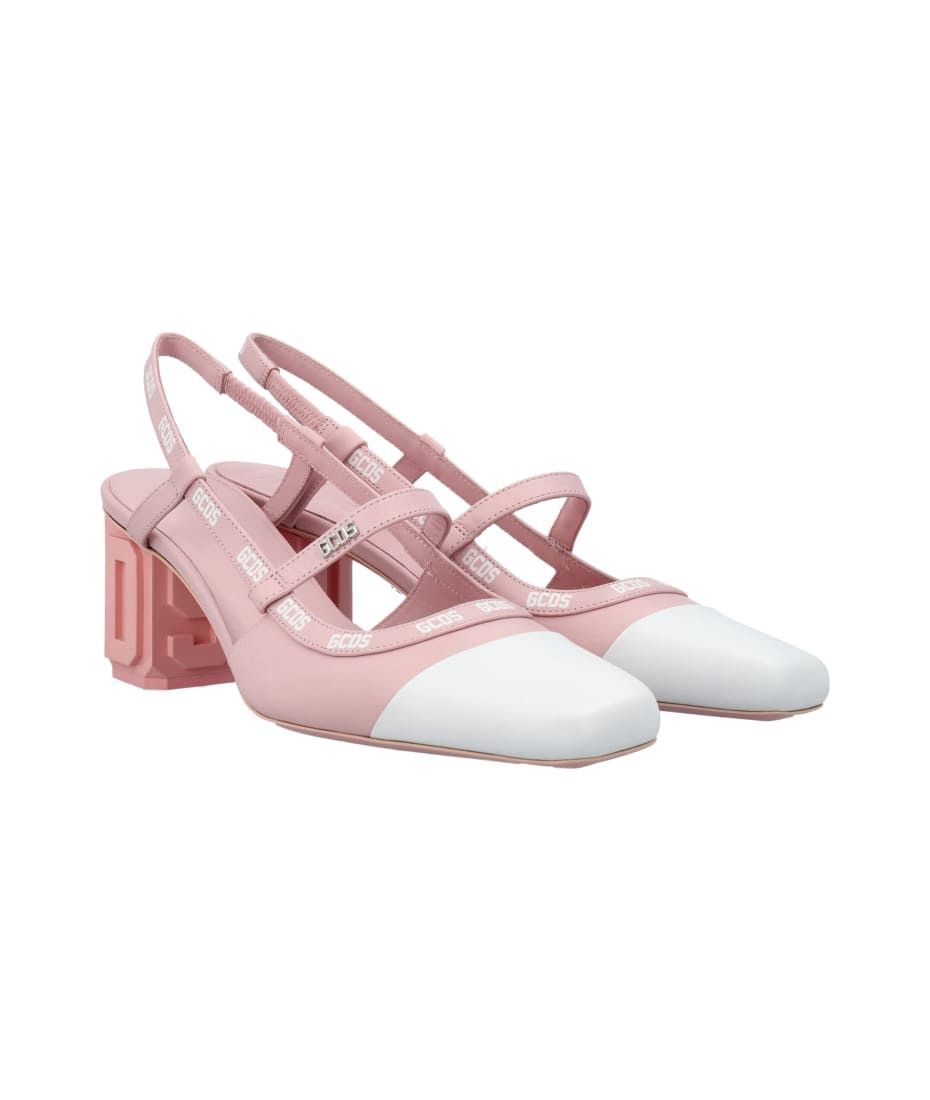 GCDS GCDS Lilit Two-tone Slingback Pumps In Pink NEW Size US 7 / IT 37 - 2 Thumbnail