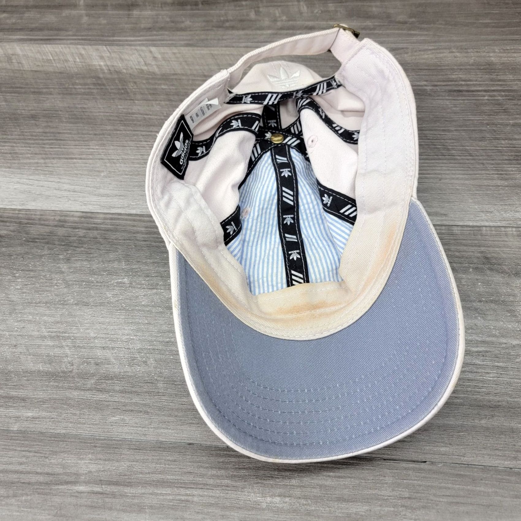 Adidas Adidas Hat Cap Strap Back White Trefoil Embroidered Cotton Mens One Size Classic Size ONE SIZE - 7 Thumbnail