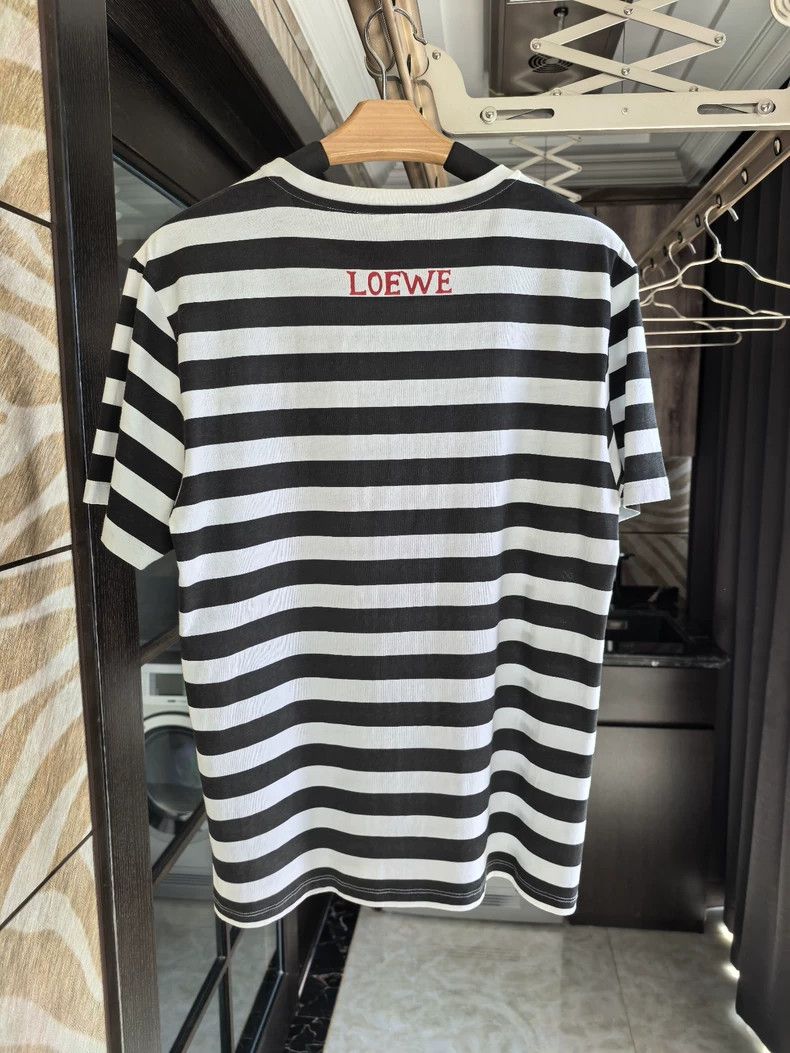 Loewe LOEWE Embroidered short sleeve T stripe Size L / US 10 / IT 46 - 2 Thumbnail