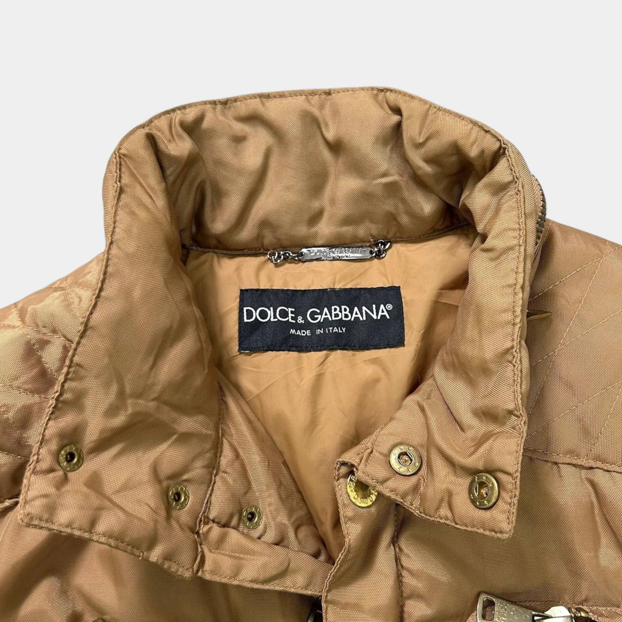 Dolce & Gabbana Dolce & Gabbana 2010s Brown Cargo Nylon Jacket Size US XL / EU 56 / 4 - 3 Thumbnail