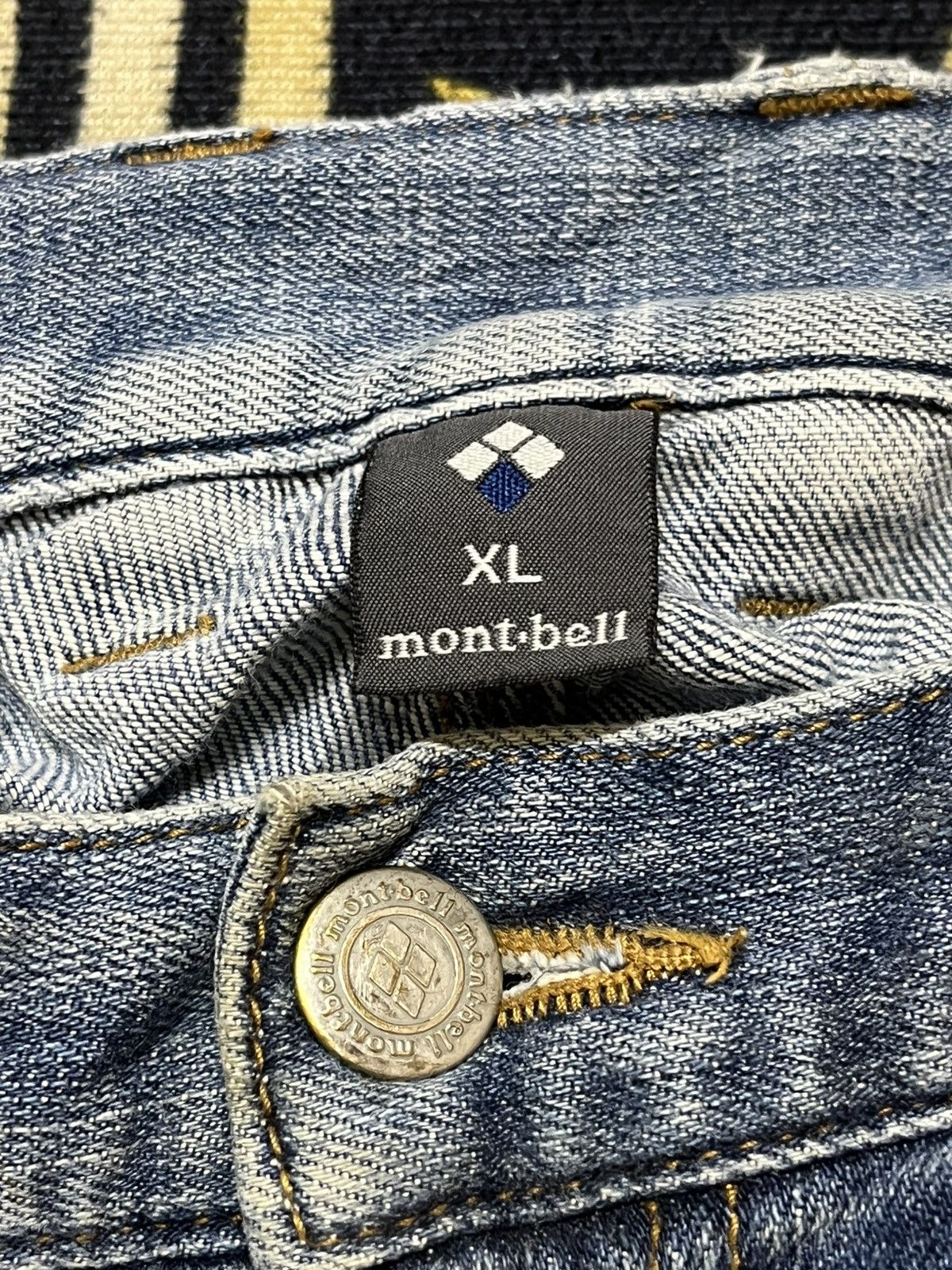 Montbell Vintage Montbell Cargo Carpenter Distressed Denim Size US 33 - 10 Thumbnail