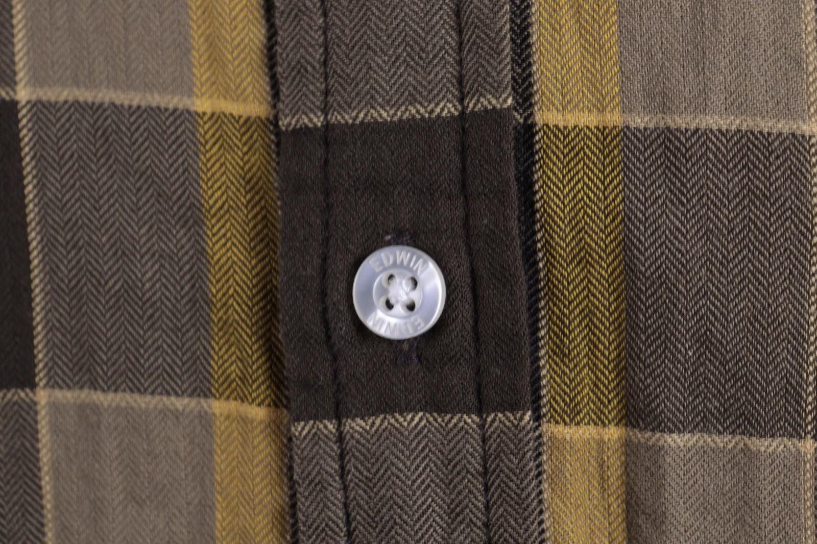 Edwin EDWIN Standart Brown Check Flannel Long Sleeve Shirt Size M Size US M / EU 48-50 / 2 - 6 Thumbnail