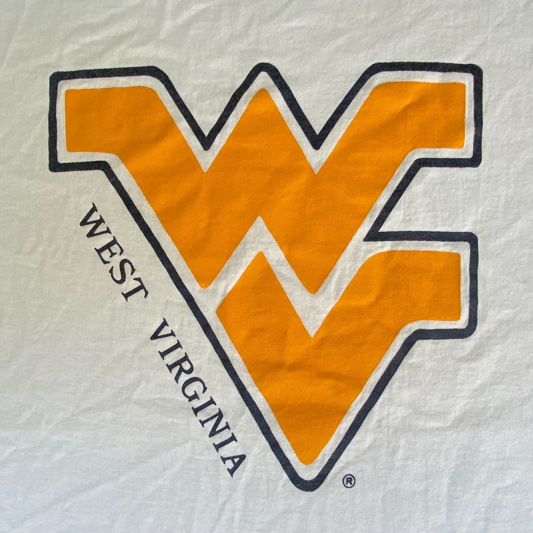 NCAA Vintage 90s West Virginia University Shirt Mountaineers Tee Size US XL / EU 56 / 4 - 3 Thumbnail