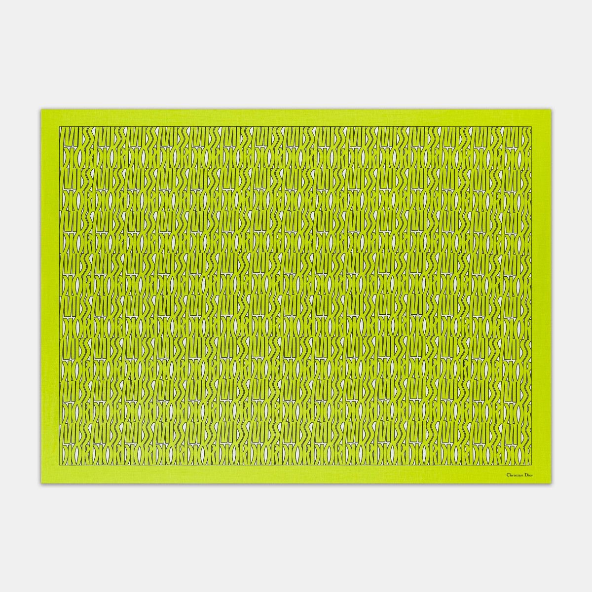 Dior o1bcso1str0226 Size:OS/Allover Sarong in White/Yellow Size ONE SIZE - 2 Thumbnail