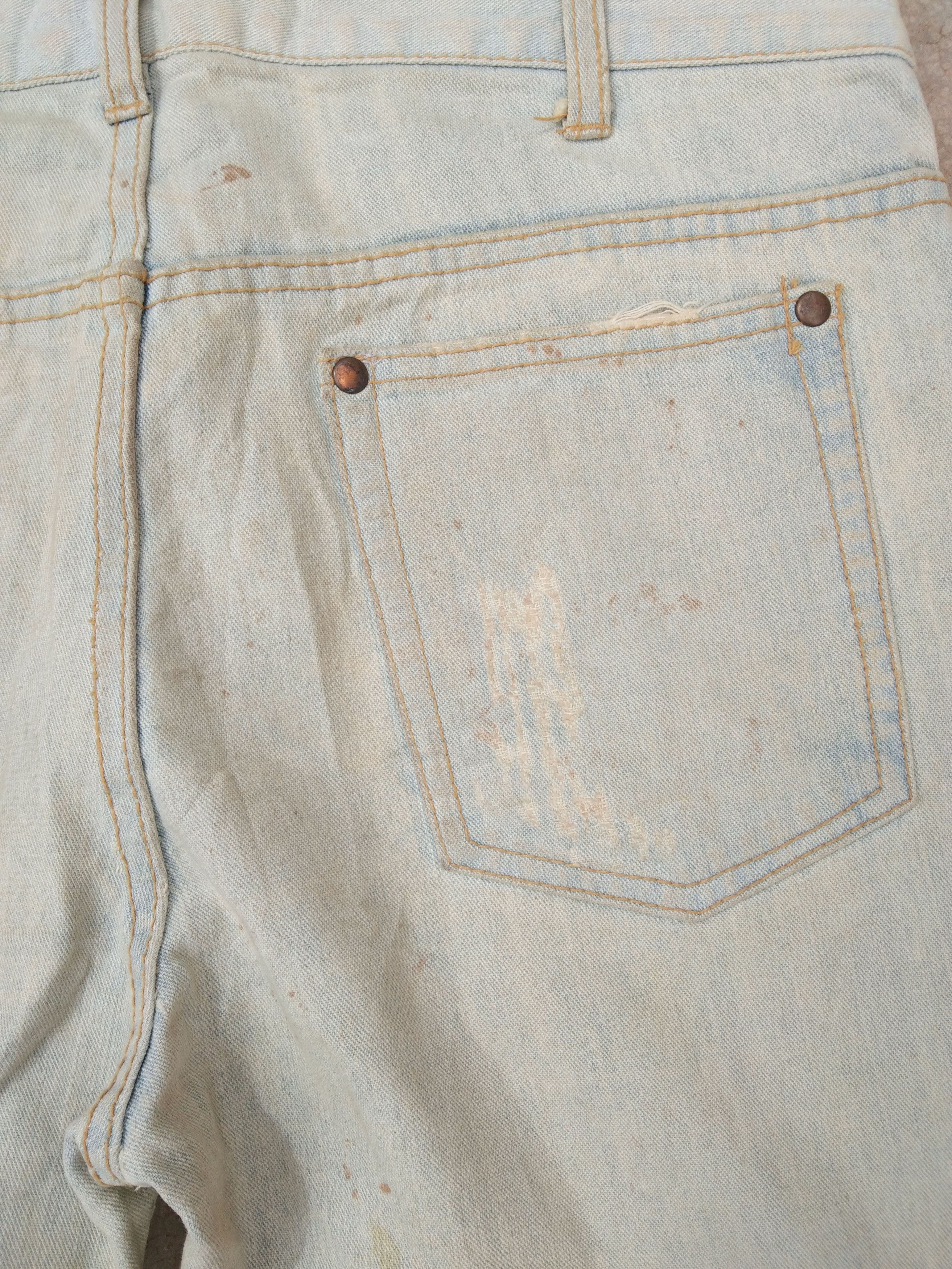 Japanese Brand Vintage Japanese Brand Rusty Wash Flared Jeans 33x30 Size US 33 - 4 Thumbnail