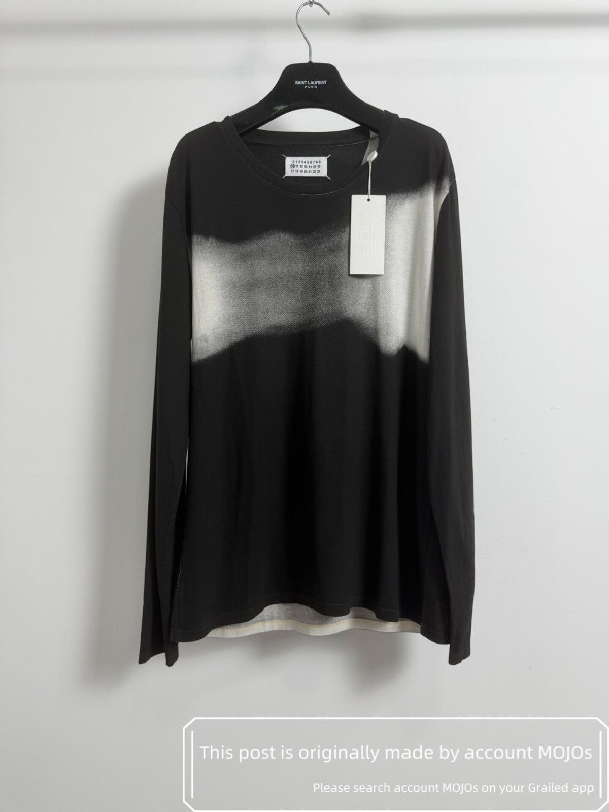 Maison Margiela Sz 50 Maison Margiela 10SS Fading White L/S Tee mojos1057 Size US M / EU 48-50 / 2 - 1 Thumbnail