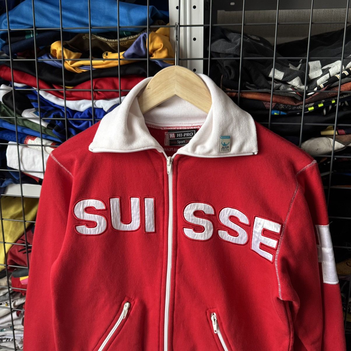 Vintage Vintage Federrer Switzerland Hi-Pro ATP World Tours Jacket Size US S / EU 44-46 / 1 - 5 Thumbnail