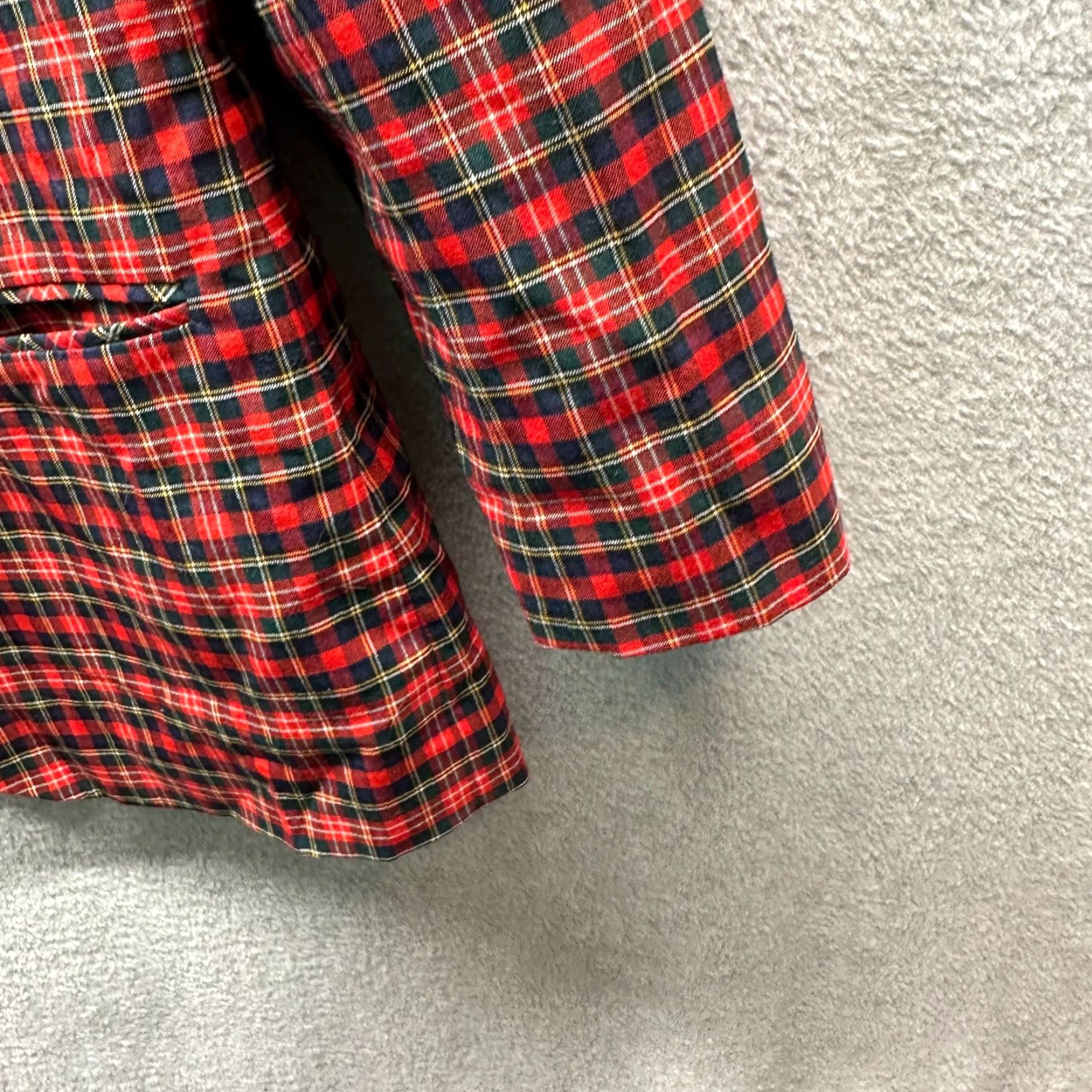 Pendleton VINTAGE Pendleton Jacket Womens Large Red Blue 100% Wool Tartan 80s Made in USA Coat Size L / US 10 / IT 46 - 5 Thumbnail