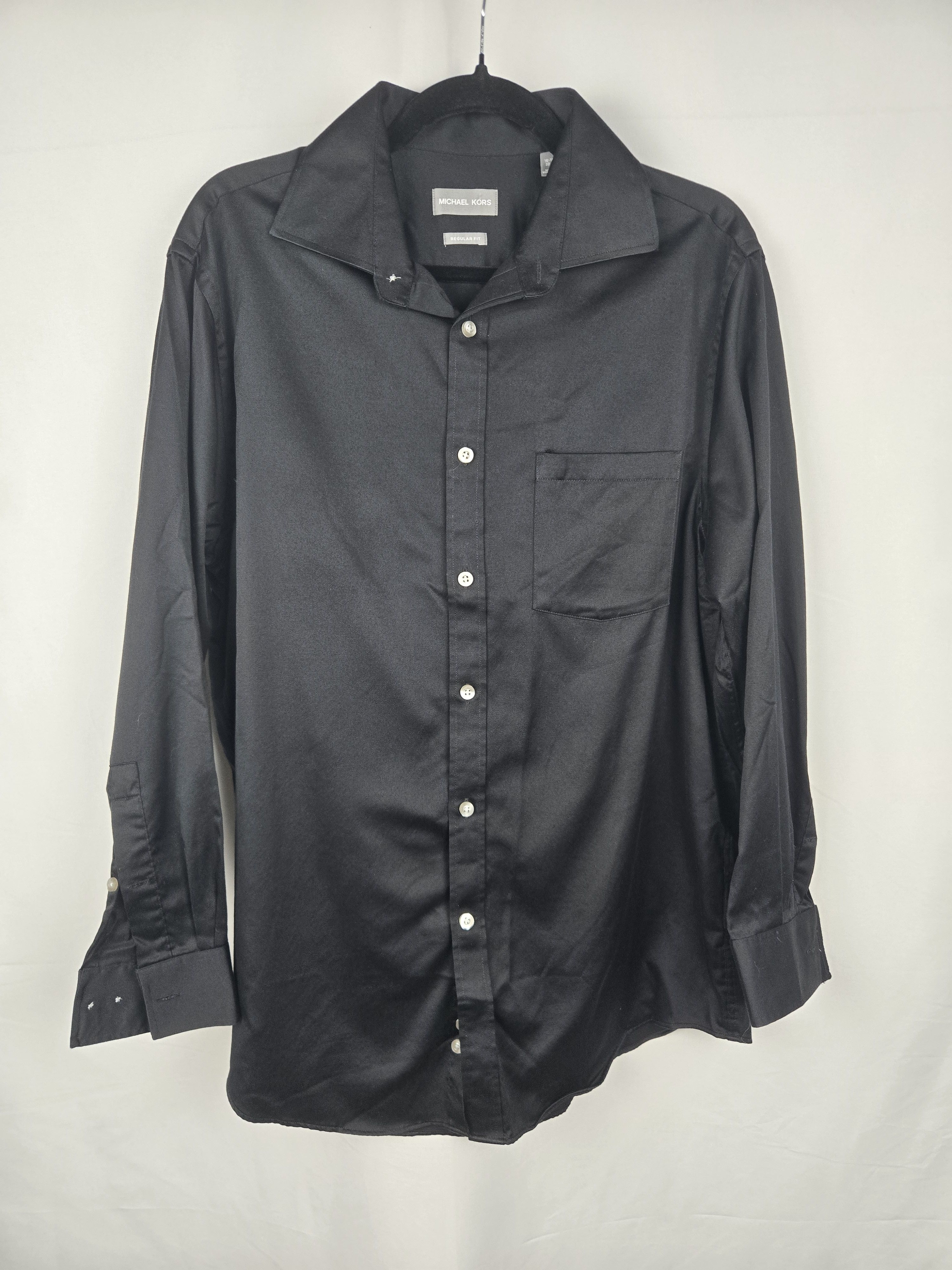 Michael Kors Michael Kors Black Dress Shirt Regular Fit Size US L / EU 52-54 / 3 - 1 Thumbnail