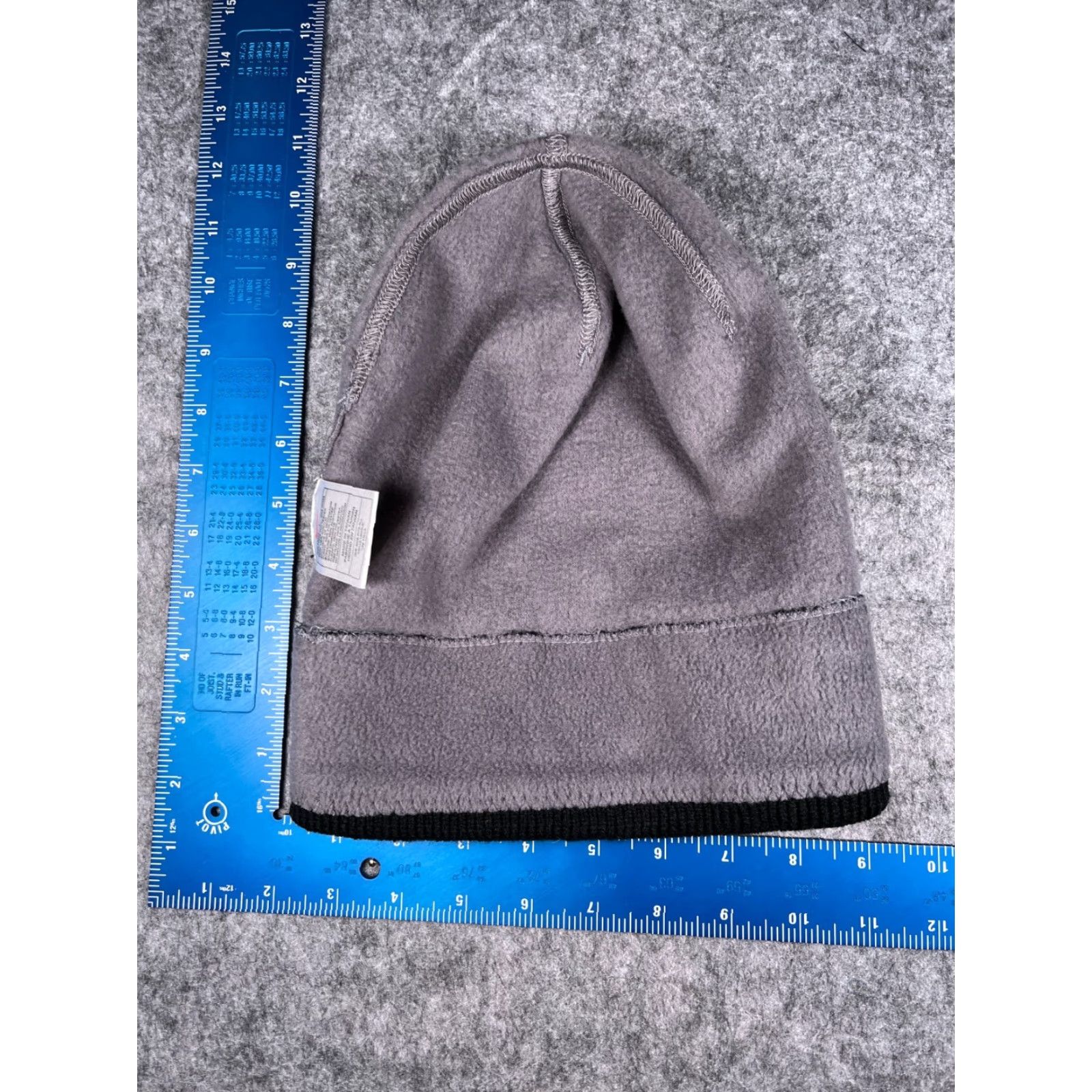 Nike Nike Beanie Toque Hat Adult One Size Gray Black Knit Polyester Acrylic Fleece Swoosh Mens Size US M / EU 48-50 / 2 - 6 Thumbnail