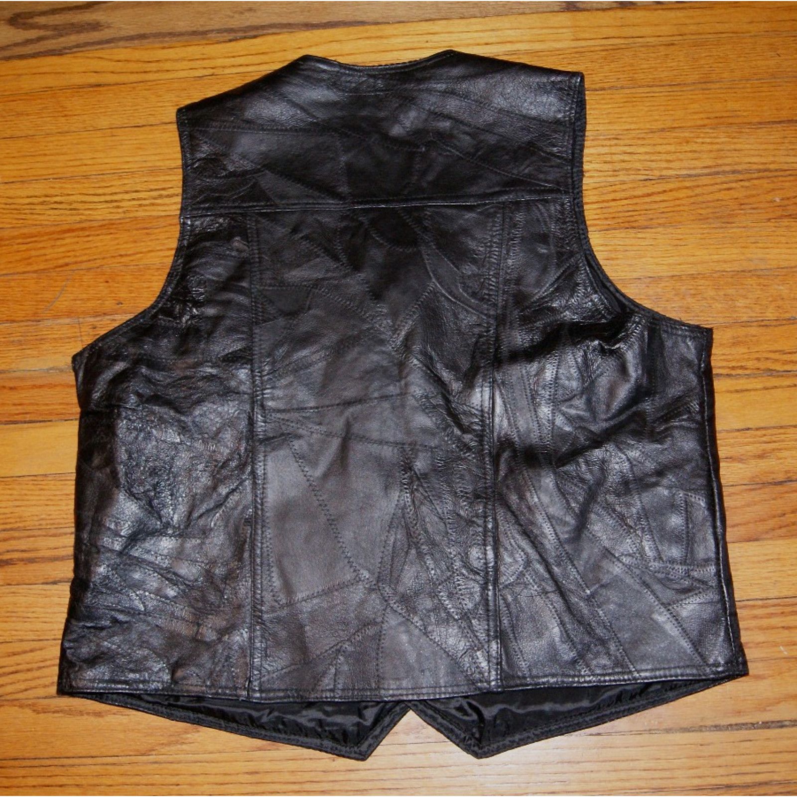 Vintage Genuine Leather Vest XL Navarre Leather Comp. Jesus Patches Size US XL / EU 56 / 4 - 7 Thumbnail