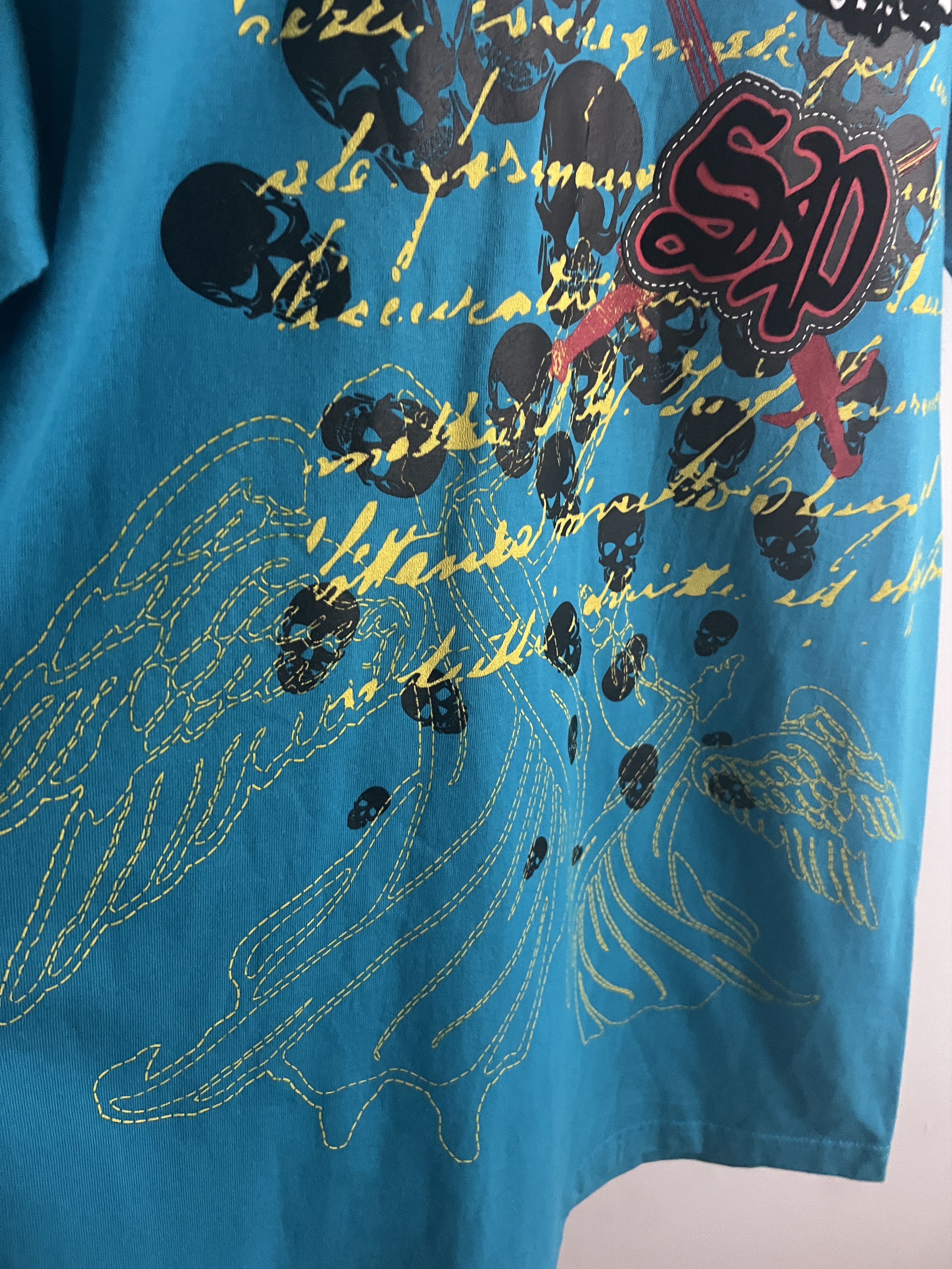 Enyce × Southpole × Vintage South Pole Graphic Skull Enyce Y2K USA T Shirt Vintage Size US M / EU 48-50 / 2 - 6 Thumbnail