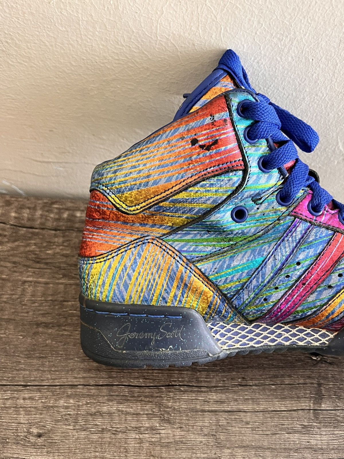 Adidas × Jeremy Scott Foil Sneakers Size US 7 / IT 37 - 9 Thumbnail