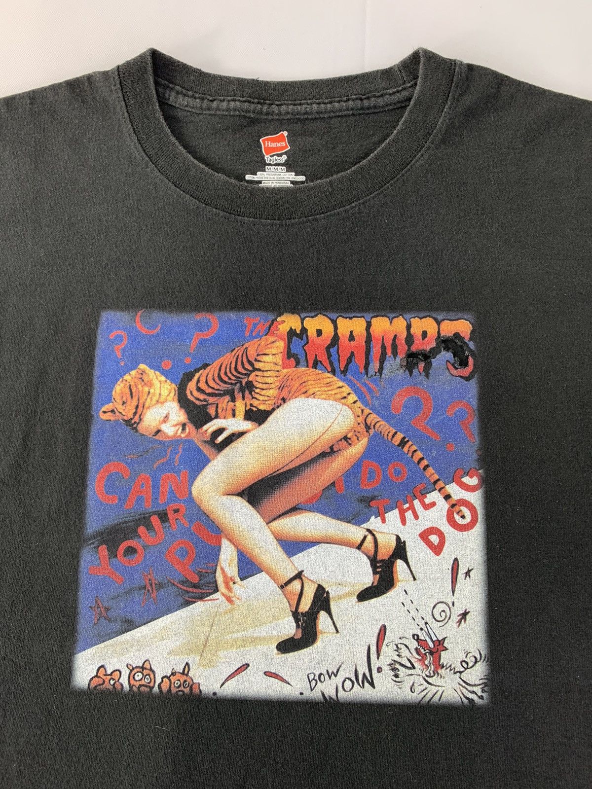 Band Tees The Cramps Bow Bow Psychobilly Monster Movie Tiger Lady Tee Size US M / EU 48-50 / 2 - 4 Thumbnail