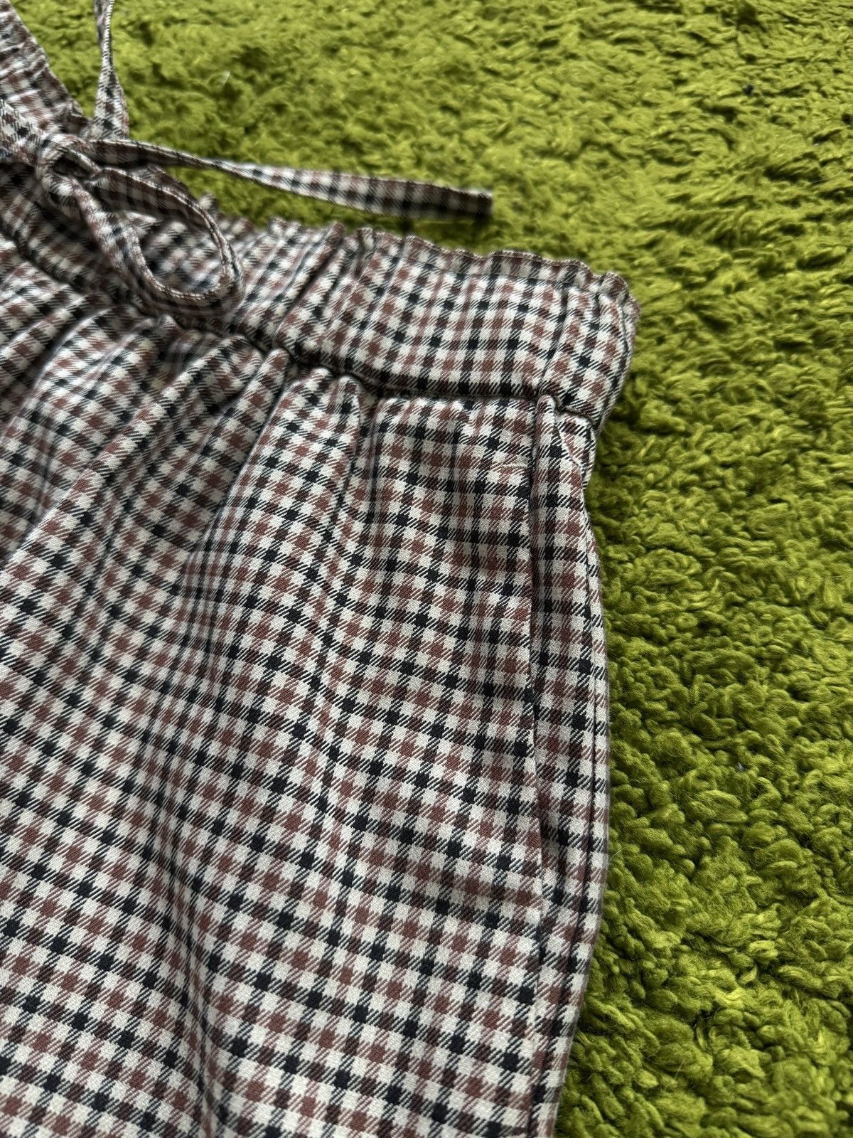 JW Anderson × Uniqlo J.W. Anderson x Uniqlo checkered wide leg culottes pants Size 27" / US 4 / IT 40 - 4 Thumbnail