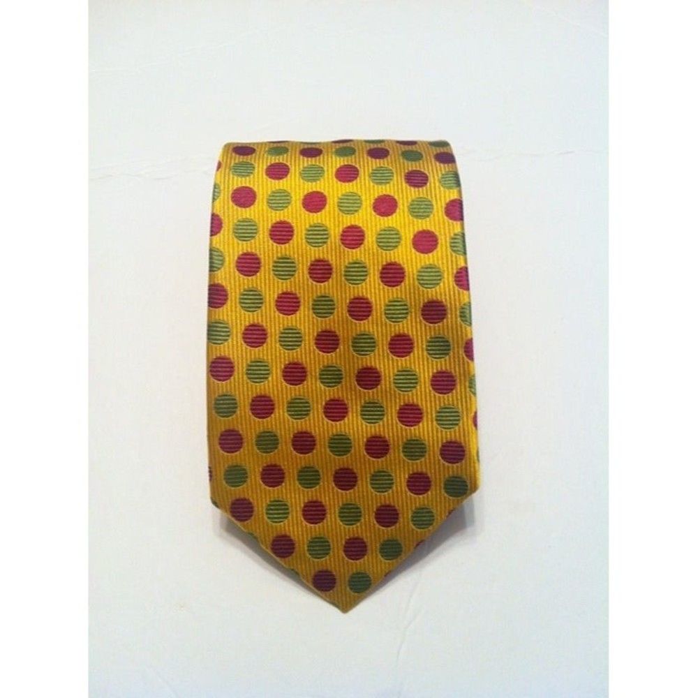 XMI Platinum XMI PLATINUM MEN'S NEW GOLD 100%SILK TIE WIDTH: 3 7/8" Size ONE SIZE - 2 Thumbnail