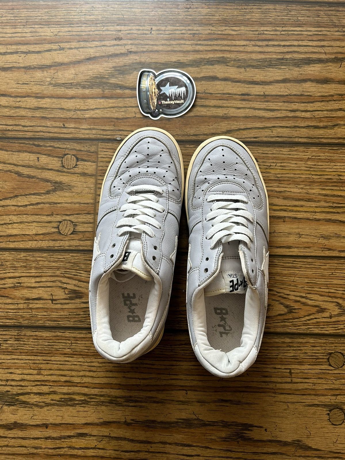 Bape Bape Grey/White Bapestas 9 Size US 9 / EU 42 - 3 Thumbnail