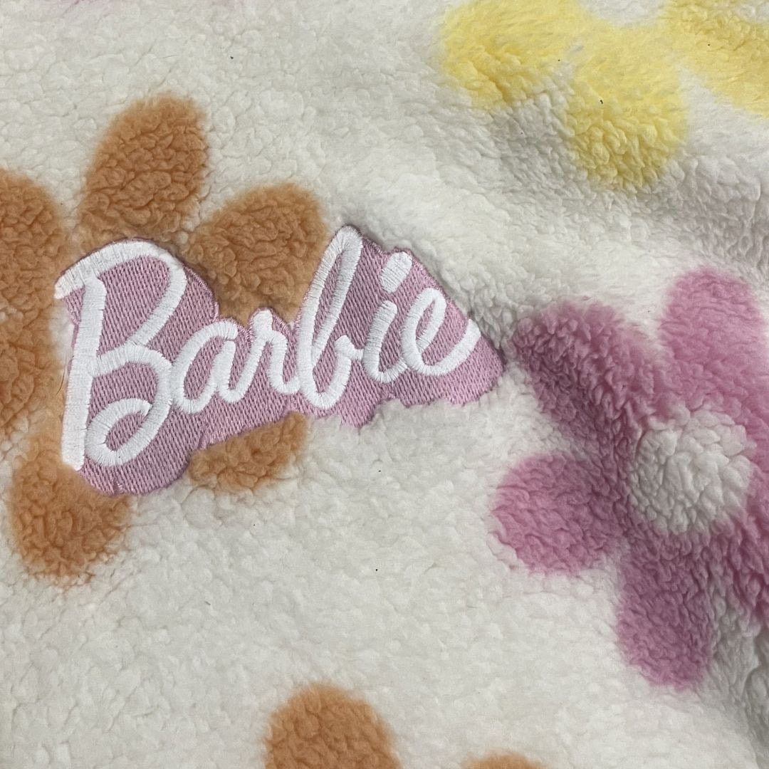 Other Barbie Movie Fuzzy Fleece Sherpa Flower Daisy Hoodie Sweater Size S / US 4 / IT 40 - 4 Thumbnail
