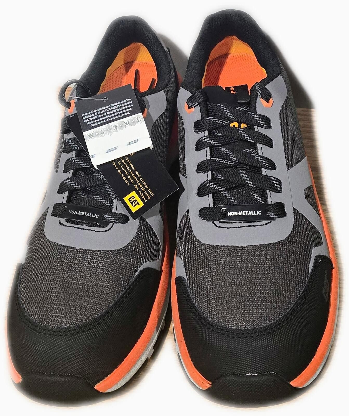 Caterpillar CAT Men's Gray and Orange Athletic Sneakers Size US 7.5 / EU 40-41 - 2 Thumbnail