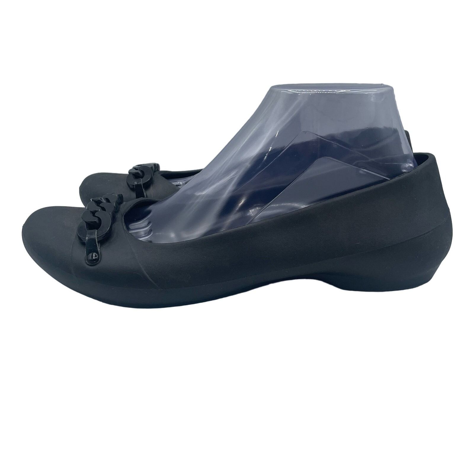 Crocs Crocs Gianna Link Ballerina Flats Shoes Black Slip On 9 Size US 9 / IT 39 - 1 Thumbnail