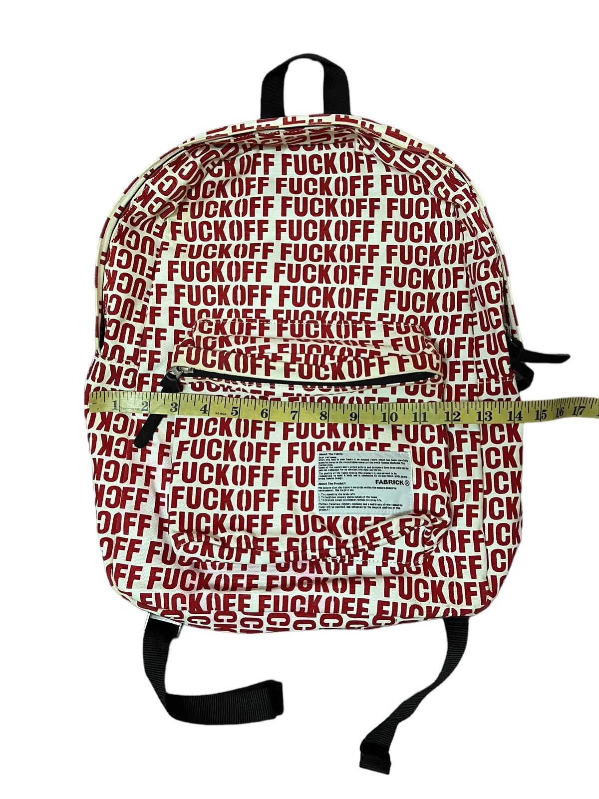 Medicom Toy SS14 Fabrick x Medicom Toy ‘Fuck Off” Backpack Size ONE SIZE - 11 Thumbnail