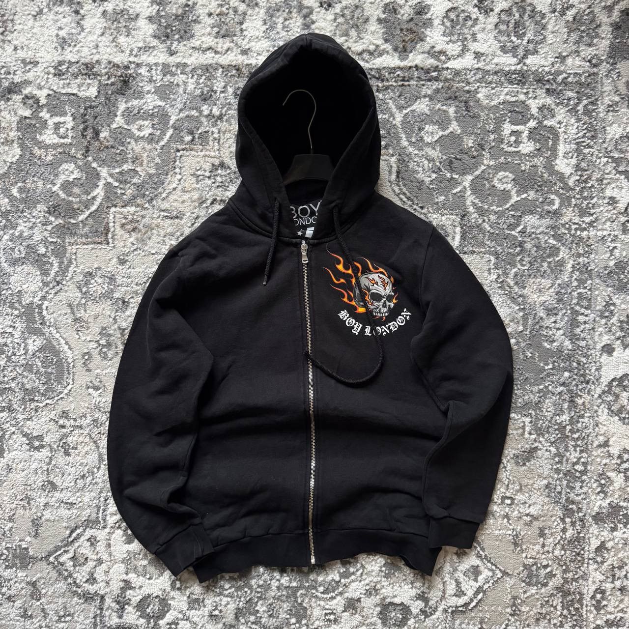 Boy London Vintage Boy London big logo skull flames zip up hoodie Size US S / EU 44-46 / 1 - 3 Thumbnail