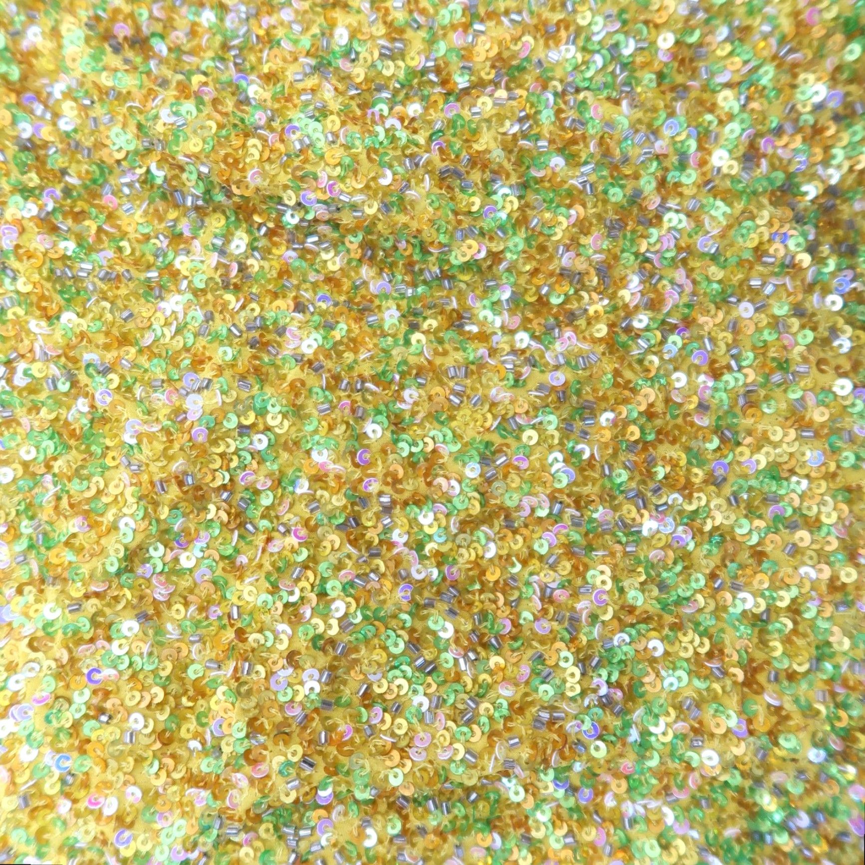 Vintage VINTAGE 90s Yellow Sequin Beaded Shimmering Cami Crop Top S Tank Sleeveless Zip Party/Cocktail Formal Womens Boys Girls? Size S / US 4 / IT 40 - 7 Thumbnail