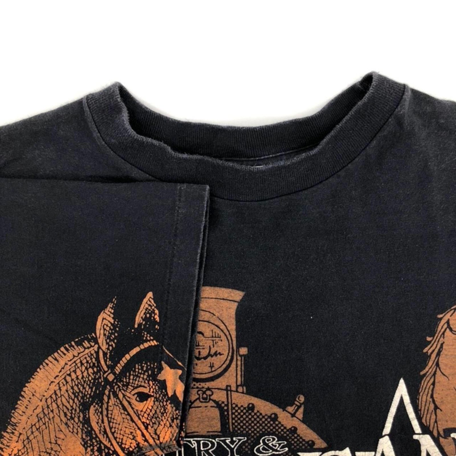 Vintage 90s Country & Western American AOP all over print tshirt Size US L / EU 52-54 / 3 - 3 Thumbnail