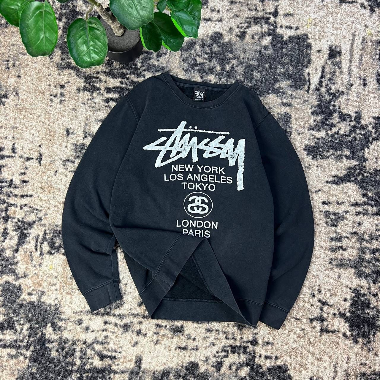 Stussy Stussy Big Logo Vintage Sweatshirt Streetwear Style Size US XL / EU 56 / 4 - 1 Thumbnail