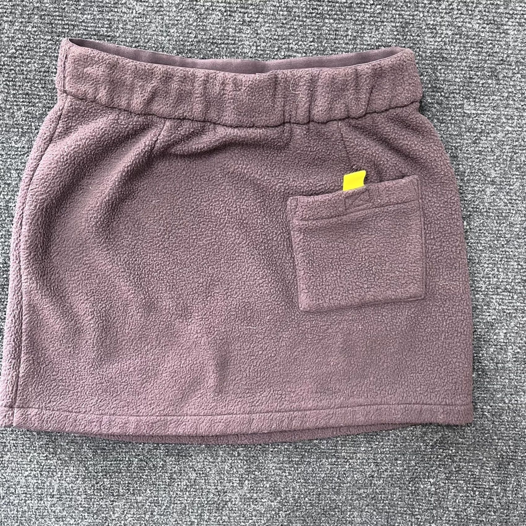 Adidas Adidas Originals Skirt Womens XS Purple Fleece Mini Drawstring Trefoil Patch Slit Tote Pocket Size 24" / US 00 / IT 34 - 4 Thumbnail