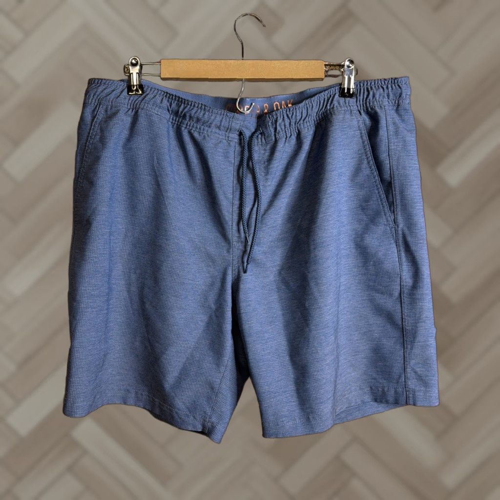 Vintage Copper & Oak Blue Stretch Lined Shorts Men’s XL Drawstring Elastic Waist Casual Size US 36 / EU 52 - 1 Thumbnail