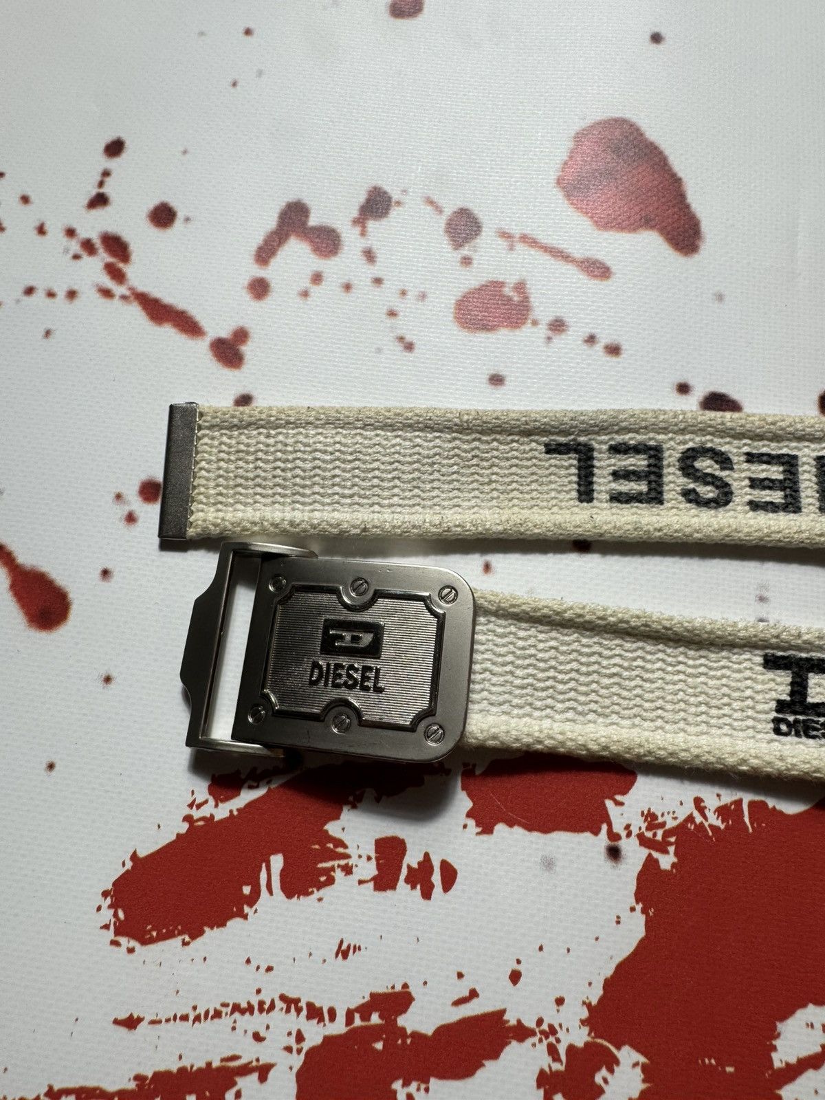 Diesel × Vintage vintage diesel belt big logo monogram Size ONE SIZE - 3 Thumbnail